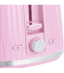 Russell Hobbs Тостер Eden 800Вт, пластик, подогрев,разморозка, малиновый