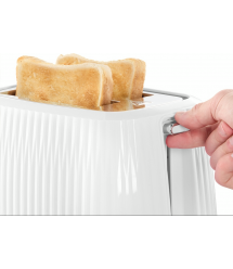 Russell Hobbs Тостер Eden 800Вт, пластик, подогрев,разморозка, белый