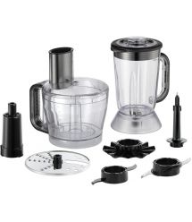 Russell Hobbs Кухонная машина Desire Matte Charcoal, 600Вт, чаша-пластик, корпус-пластик, насадок-4, черный