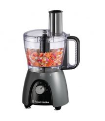 Russell Hobbs Кухонная машина Desire Matte Charcoal, 600Вт, чаша-пластик, корпус-пластик, насадок-4, черный