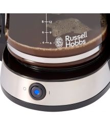 Russell Hobbs Кофеварка капельная Heaton, 1.25л, молотый, черно-серебристый