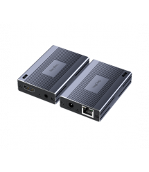 Активний VEGGIEG V-HE60 HDMI 2*1 конвертер 60m, HDMI 1080P, LAN CAT 5E - 6At, Grey, Box