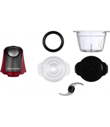 Russell Hobbs Измельчитель Desire Red, 200Вт, чаша-500мл, стекло, корпус-пластик, крассный