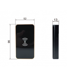 Електронний замок PiPo PF116+PBF05 для шаф і висувних ящиків, Mifare 13.56MГц, 4*AA, 52x17x96 mm