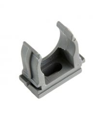 Кліпса для гофри Apro сіра 25 мм (уп. 25 шт.)