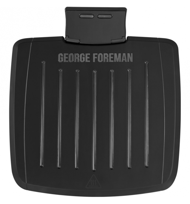 Russell Hobbs Гриль George Foreman прижимной Immersa Small, 1100Вт, темп. режимов-1, съёмные пластины, металл, пластик, черный