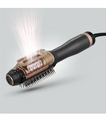 Rowenta Фен-щетка Reverso Dry&Brush 2в1, 1200Вт, режимов-3, иониз-я, хол. обдув, насадок-2, керамика, черно-золотистый