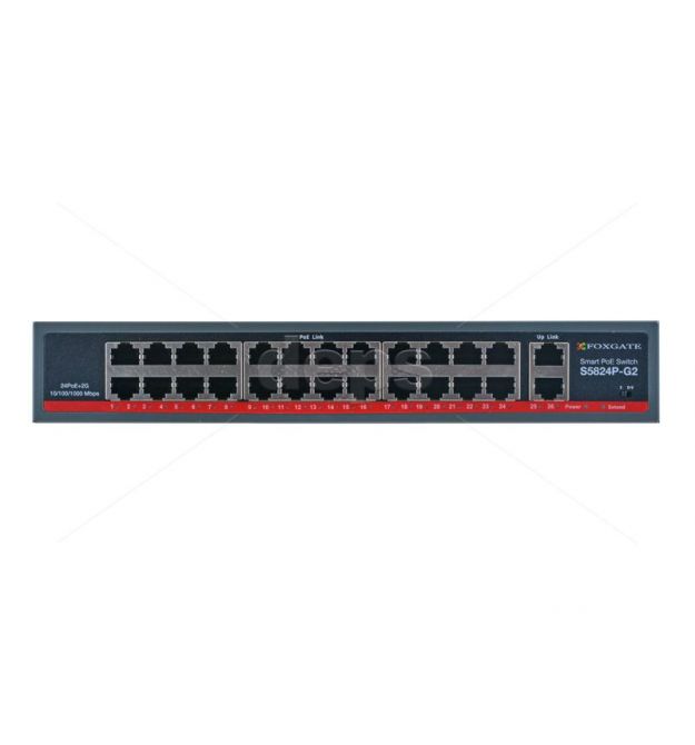 POE ССTV коммутатор FoxGate S5824P-G2 (400W)