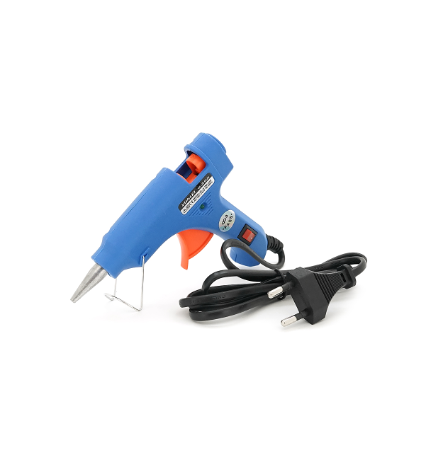 Клейовий пістолет з живленням від 220V XUNLEI YT-2013 - 7, клей діаметром-7мм, 20W, Blue, Blister