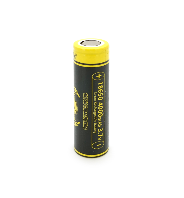 Акумулятор 18650 Li-Ion LiitoKala King-4000, 4000mAh (3800-4000mAh), 3.7V (2.75-4.2V), Black - Yellow