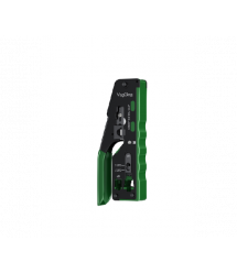 Інструмент VegGieg V-E106 для обтискання RJ-45 (8P8C) та RJ-12 - 11 (6P6C) 4P4C, Чорно - Зелені Q10