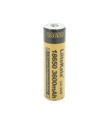 Акумулятор 18650 Li-Ion LiitoKala Lii-36S-JT, 3600mAh (3300-3600mAh), 3.7V (2.75-4.2V), Yellow