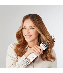 Rowenta Фен-щетка Reverso Dry&Brush 2в1, 1200Вт, режимов-3, иониз-я, хол. обдув, насадок-2, керамика, бело-золотистый Rowenta Фен-щетка Reverso Dry&Brush 2в1, 1200Вт, режимов-3, иониз-я, хол. обдув, насадок-2, керамика, бело-золотистый