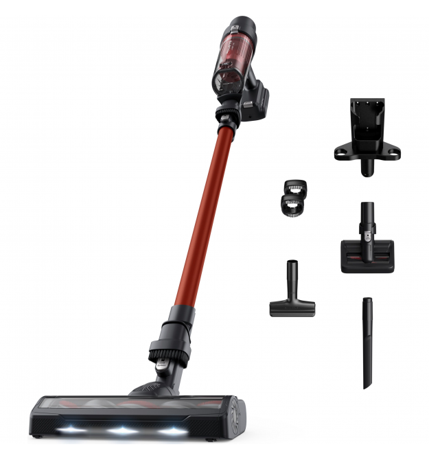 Rowenta Пылесос беспроводныйX-Pert 7.60 Animal, 140Вт, конт пыль -0,44л, автон. раб. до 45мин, HEF system 99,9%, красный