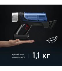 Rowenta Пылесос беспроводный X-Force 9.6 Aqua Animal, 250Вт, влажная уборка, конт пыль -0.4л, автон. раб. до 45мин, черно-синий