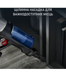 Rowenta Пылесос беспроводный X-Force 9.6 Aqua Animal, 250Вт, влажная уборка, конт пыль -0.4л, автон. раб. до 45мин, черно-синий