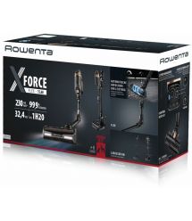 Rowenta Пылесос беспроводный X-Force 15.60, 550Вт, конт пыль -0.9л, автон. раб. до 80мин, НЕРА, подсветка, черный