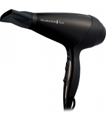 Remington Фен Silk, 2400Вт, режимов-3, дифузор, иониз-я, хол. обдув, коричневый