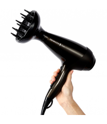 Remington Фен Silk, 2400Вт, режимов-3, дифузор, иониз-я, хол. обдув, коричневый