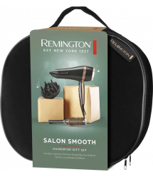 Remington Фен Salon Smooth, 2100Вт, режимов-3, дифузор,расческа, кейс, иониз-я, хол. обдув, , черный