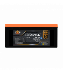 Аккумулятор LP LiFePO4 12,8V - 150 Ah (1920Wh) (BMS 100A/75А) пластик Smart BT