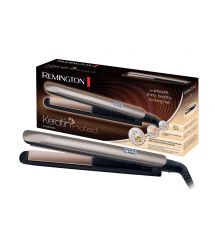 Remington Випрямитель Keratin Protect, 50Вт, темп.режимов-9, 150-230С, дисплей, керамика, серебристый Remington Випрямитель Keratin Protect, 50Вт, темп.режимов-9, 150-230С, дисплей, керамика, серебристый