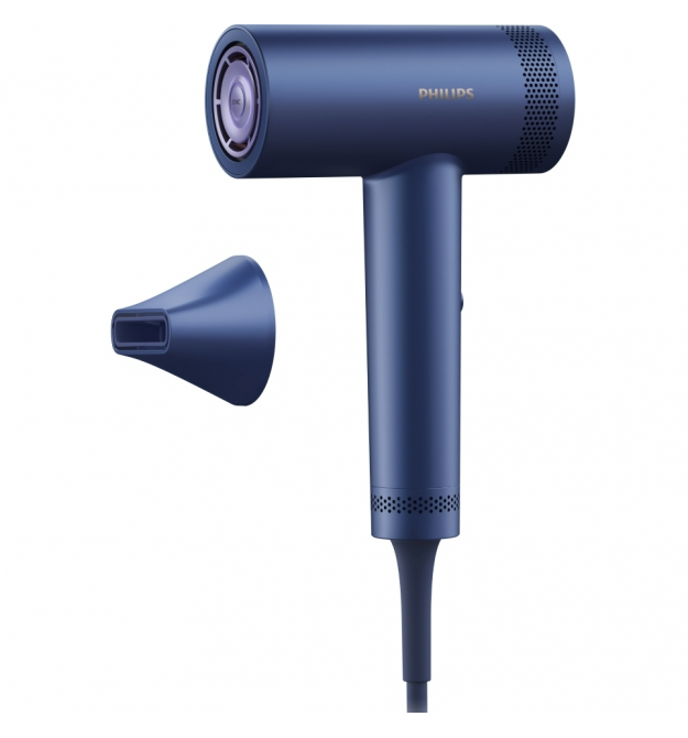 Philips Фен 8000 Series, 1400Вт, режимов-3, ионизиция, хол. обдув, турборежим, аквамарин