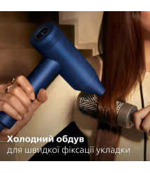 Philips Фен 8000 Series, 1400Вт, режимов-3, ионизиция, хол. обдув, турборежим, аквамарин