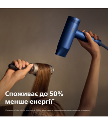 Philips Фен 8000 Series, 1400Вт, режимов-3, ионизиция, хол. обдув, турборежим, аквамарин