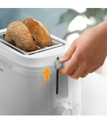 Philips Тостер Series 3000 900Вт, пластик, подогрев,разморозка, белый