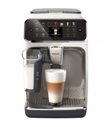 Philips Кофемашина Series 4400 LatteGo, 1.8л, зерно+мол., автомат.капуч, дисплей, авторецептов -12, бело-серебристый