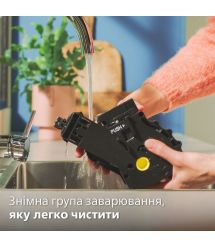 Philips Кофемашина Series 4400 LatteGo, 1.8л, зерно+мол., автомат.капуч, дисплей, авторецептов -12, бело-серебристый