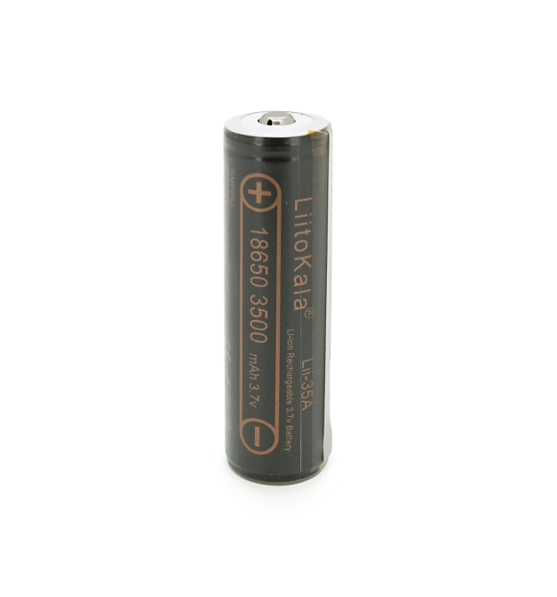 Акумулятор 18650 Li-Ion LiitoKala Lii-35A-PCB, Protected, 3500mAh (3300-3500mAh), 3.7V (2.75-4.2V), Black
