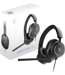 MSI Гарнитура игровая, MAESTRO 300, USB-С, 1.5м, черный