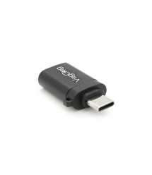 Перехідник VEGGIEG V-S101 USB3.0(AF) OTG - Type-C(M), Black, Пакет