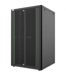 MIRSAN Шкаф 19", 26U, GTN SERVER, стеклянная дверь, 800x800 мм, максимально 1000 кг, черный
