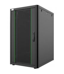 MIRSAN Шкаф 19", 20U, GTN SERVER, стеклянная дверь, 600x800 мм, максимально 1000 кг, черный