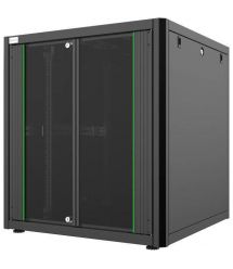 MIRSAN Шкаф 19", 16U, GTN SERVER, стеклянная дверь, 800x800 мм, максимально 1000 кг, черный