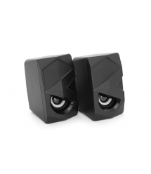 Колонки 2.0 Hotmai FTN-39 USB+3.5mm, 2x3W, 20Hz-18KHz, з регулятором гучності, Black, BOX, Q24