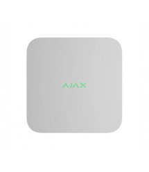Мережевий відеореєстратор Ajax NVR DC (16ch) white, роздільна здатність до 4К, підтримка ONVIF - RTSP, декодування H.265 - H.264