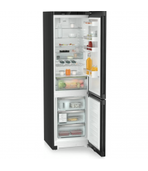 Liebherr Холодильник с нижн. мороз., 201.5x59.7х67.5, холод.отд.-266л, мороз.отд.-94л, 2дв., А+++, NF, диспл внутр., черный