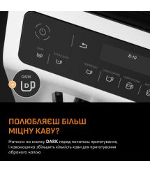 Krups Кофемашина Evidence 2.3л, зерно, автомат.капучинатор, дисплей, авторецептов - 11, сенсор.управление, серо-черный