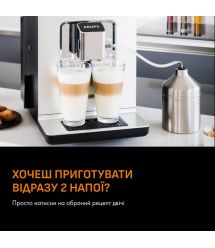 Krups Кофемашина Evidence 2.3л, зерно, автомат.капучинатор, дисплей, авторецептов - 11, сенсор.управление, серо-черный