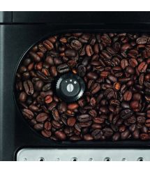 Krups Кофемашина Essential, 1.7л, зерно, автомат.капуч, OLED диспл, метал контейнер для молока, бордово-черный