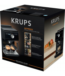 Krups Кофеварка рожковая Authentic C50 2л, молотый, 15 бар, черный