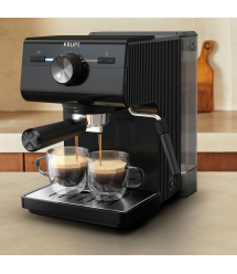 Krups Кофеварка рожковая Authentic C50 2л, молотый, 15 бар, черный