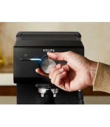 Krups Кофеварка рожковая Authentic C50 2л, молотый, 15 бар, черный