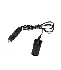 Подовжувач прикурювача авто, 3 метри, 12V, 60W, чорний