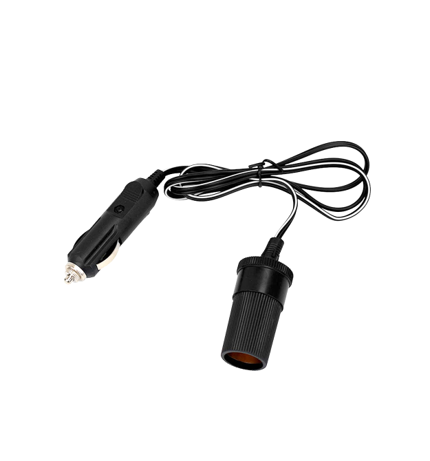 Подовжувач прикурювача авто, 3 метри, 12V, 60W, чорний