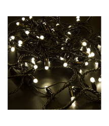 Гірлянда 160LED (Діод) White Hot, 20 метрів, вилка, що підлягає, чорна ізоляція